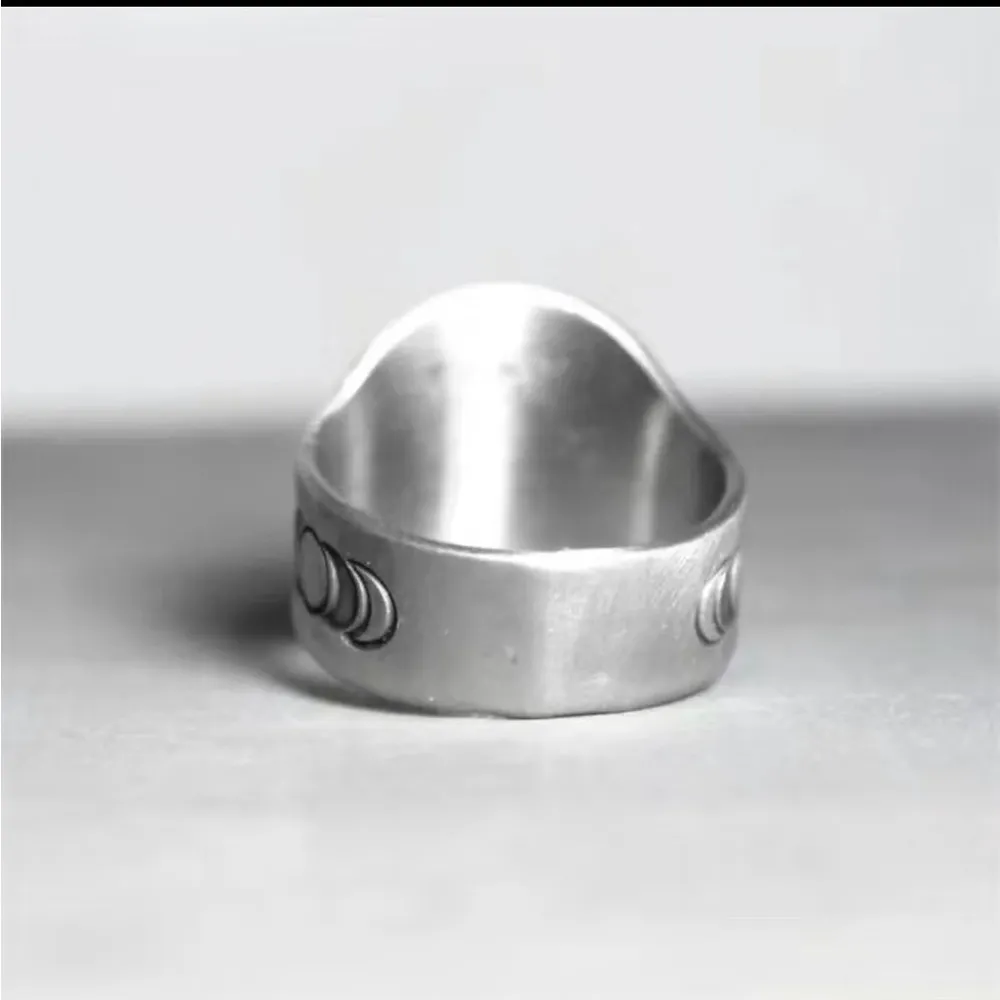 Bohemian "Stay Wild Moon Child" Silver Ring - Image 5