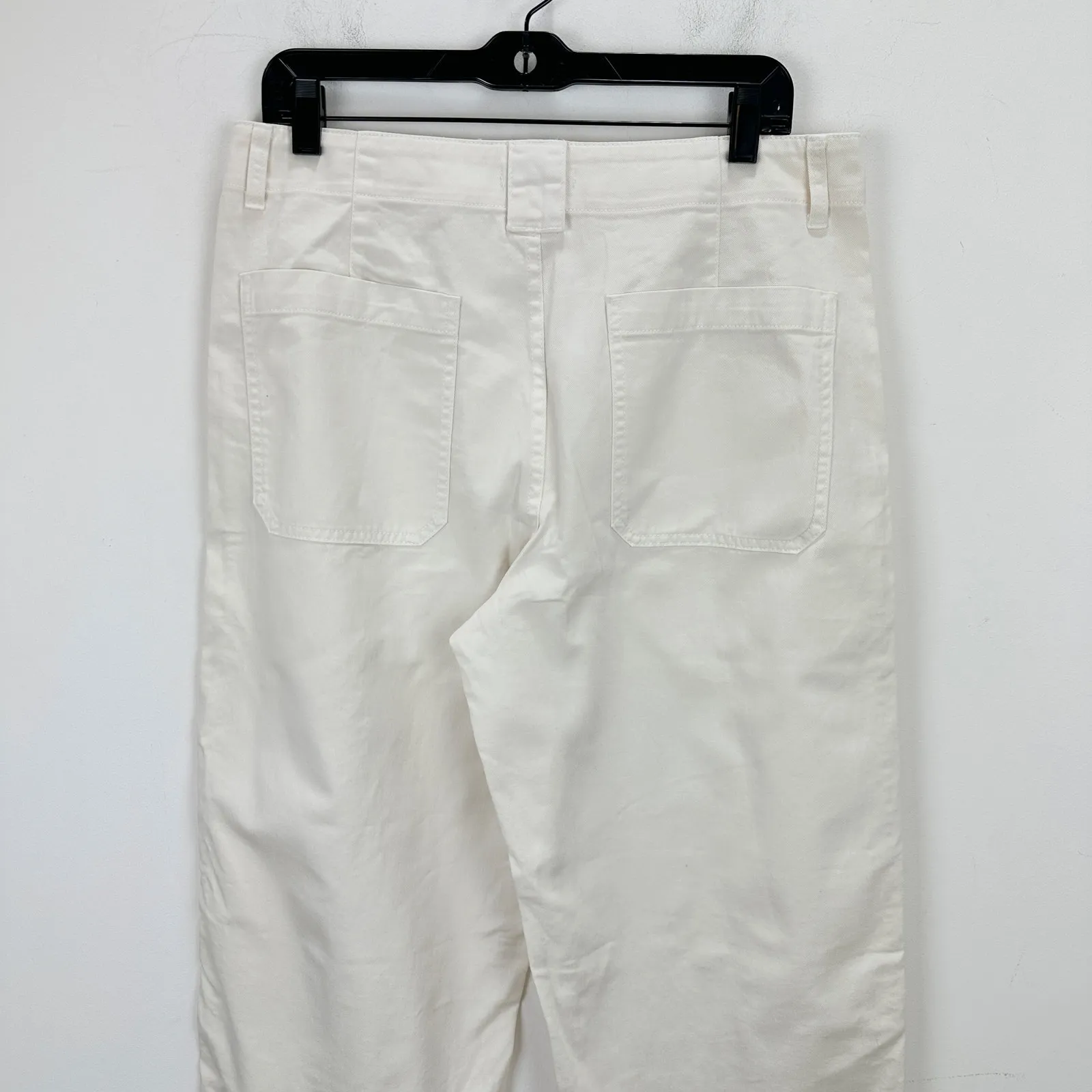 Madewell Tapered Leg Utility Pants Lighthouse Cream Cotton Relaxed US 29 NWT - Image 12