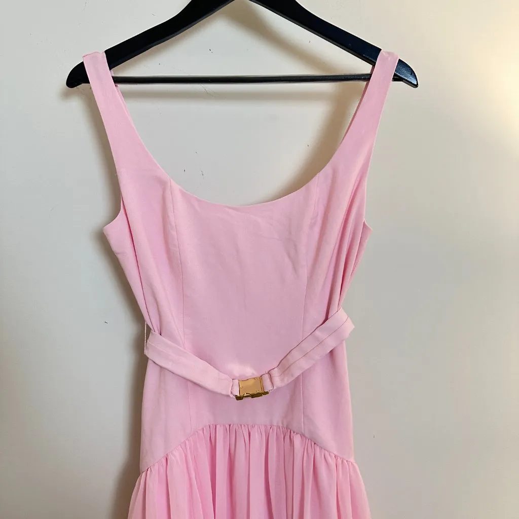 HUTCH Drop Waist Sleeveless Maxi Dress in Pink Size US 6 - Image 3