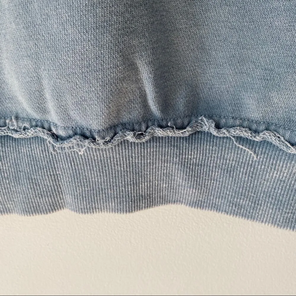 Junk Food Peace Sign America Blue Hoodie Small - Image 9