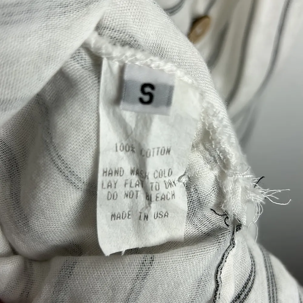 Jen’s Pirate Booty Pompeii Maxi Dress in white Pinstripe White - Image 8