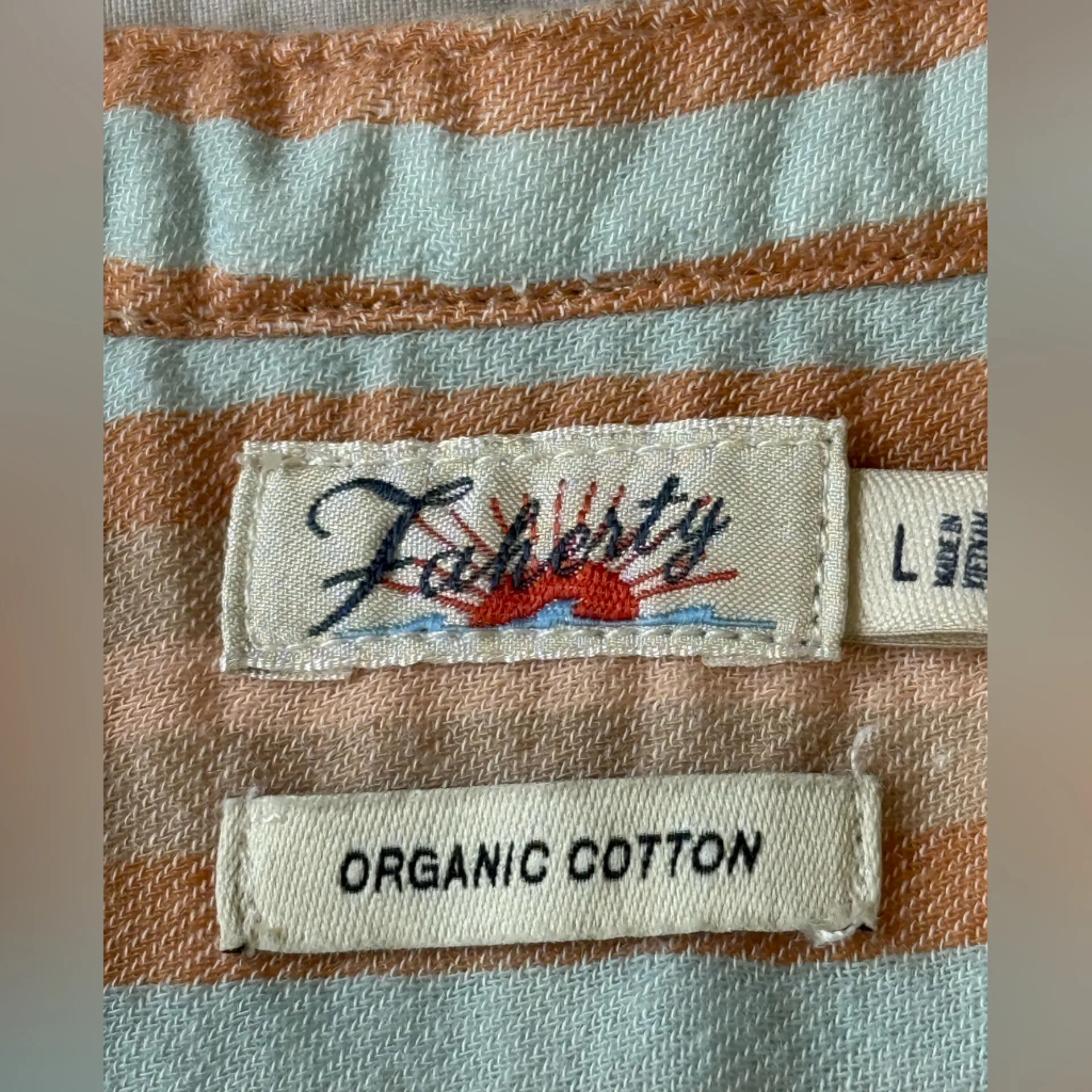 Faherty Isha‎ 100% Organic Cotton Button Down Pocket Muslin Shirt Dress L - Image 7