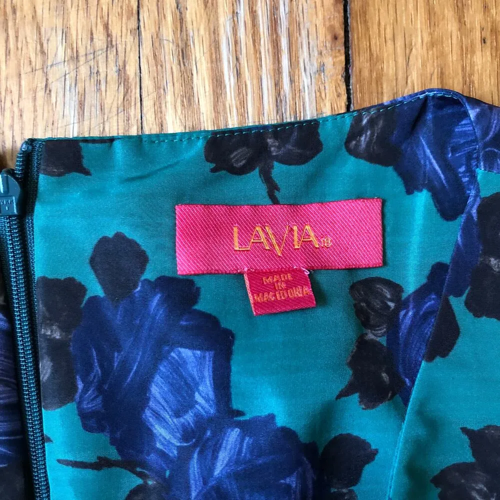 Anthropologie Lavia 18 EUC Women's Green Floral Sleeveless Dress Size 42/US M/6 - Image 5