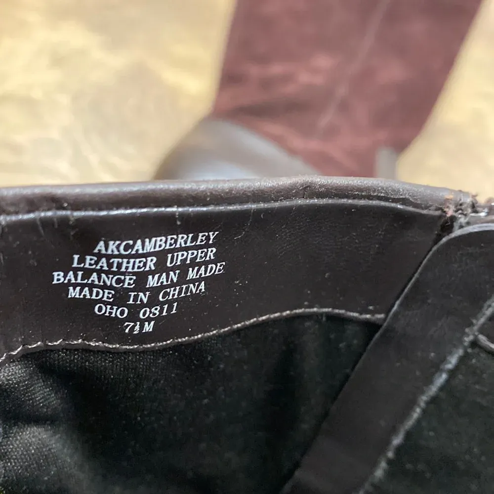 Anne Klein brown leather riding boots brown size 7 - Image 4