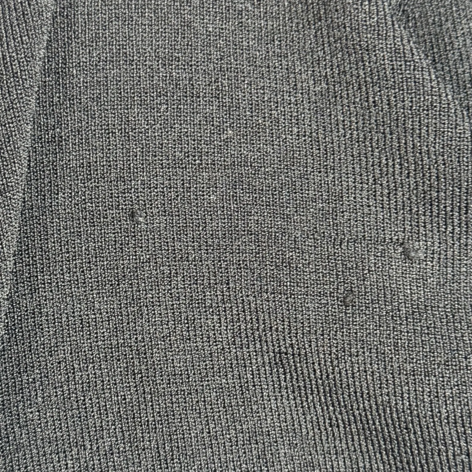 J'Envie New York Cardigan Sweater Black Full Zip‎ Ribbed Vertical Panels Small - Image 8