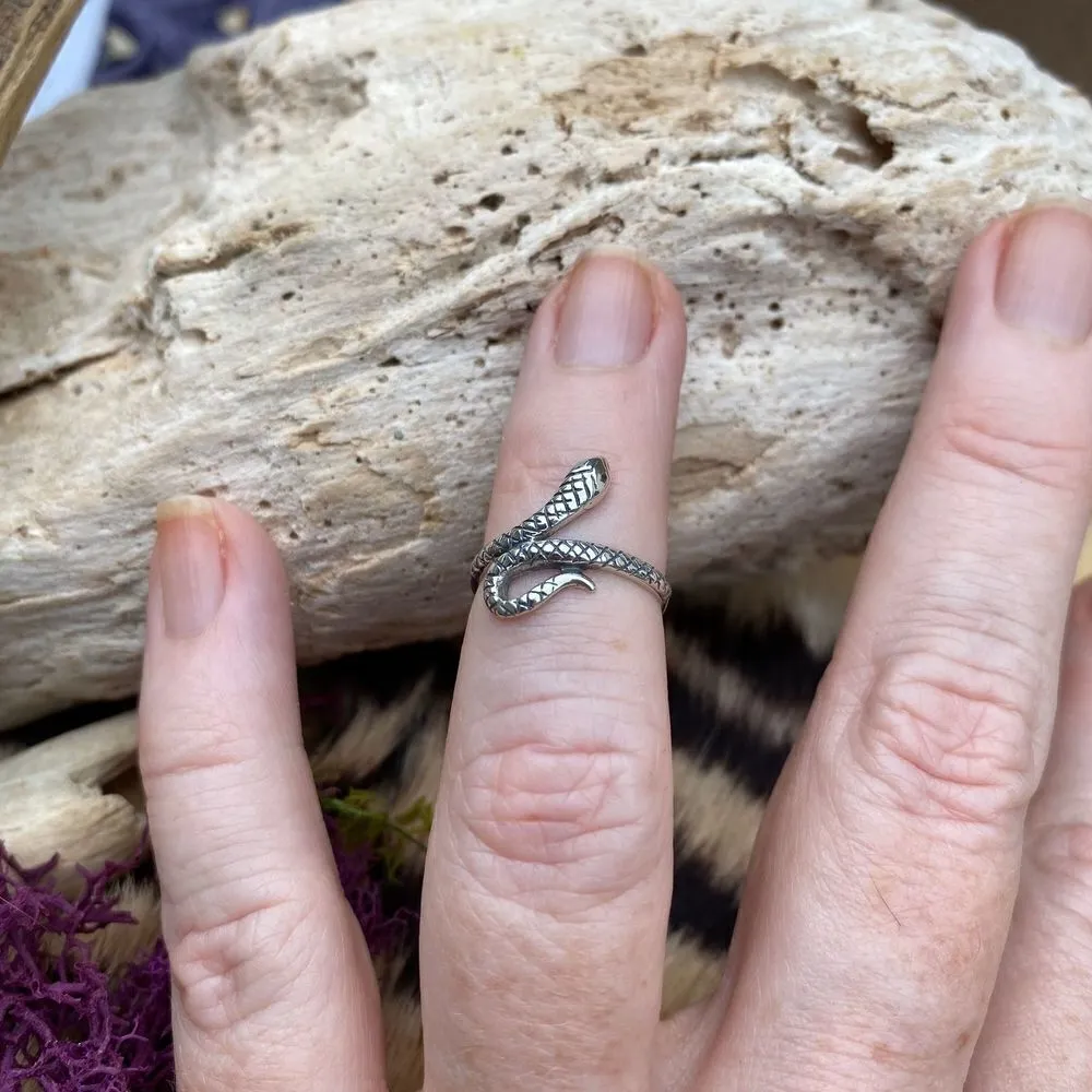 Snake sterling silver toe/midi ring Silver - Image 4