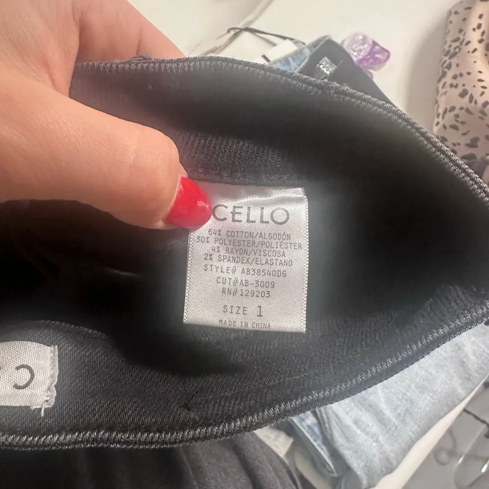 Cello Black Flare Wide Leg Jeans Distressed - Image 3