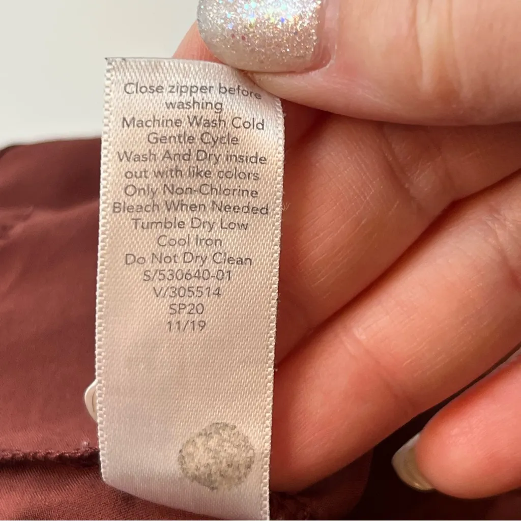 Athleta Womens Skyline Pant Belted Waist Cognac Brown‎ Size 14 Athletic *FLAW - Image 6