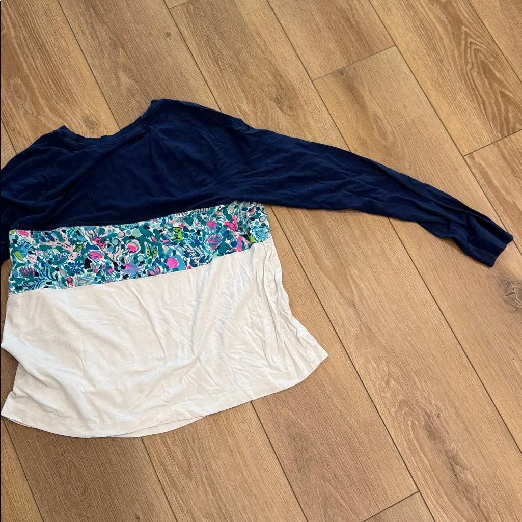 Lilly Pulitzer Chapman Long Sleeve Top Multi Dive Bar - Image 7