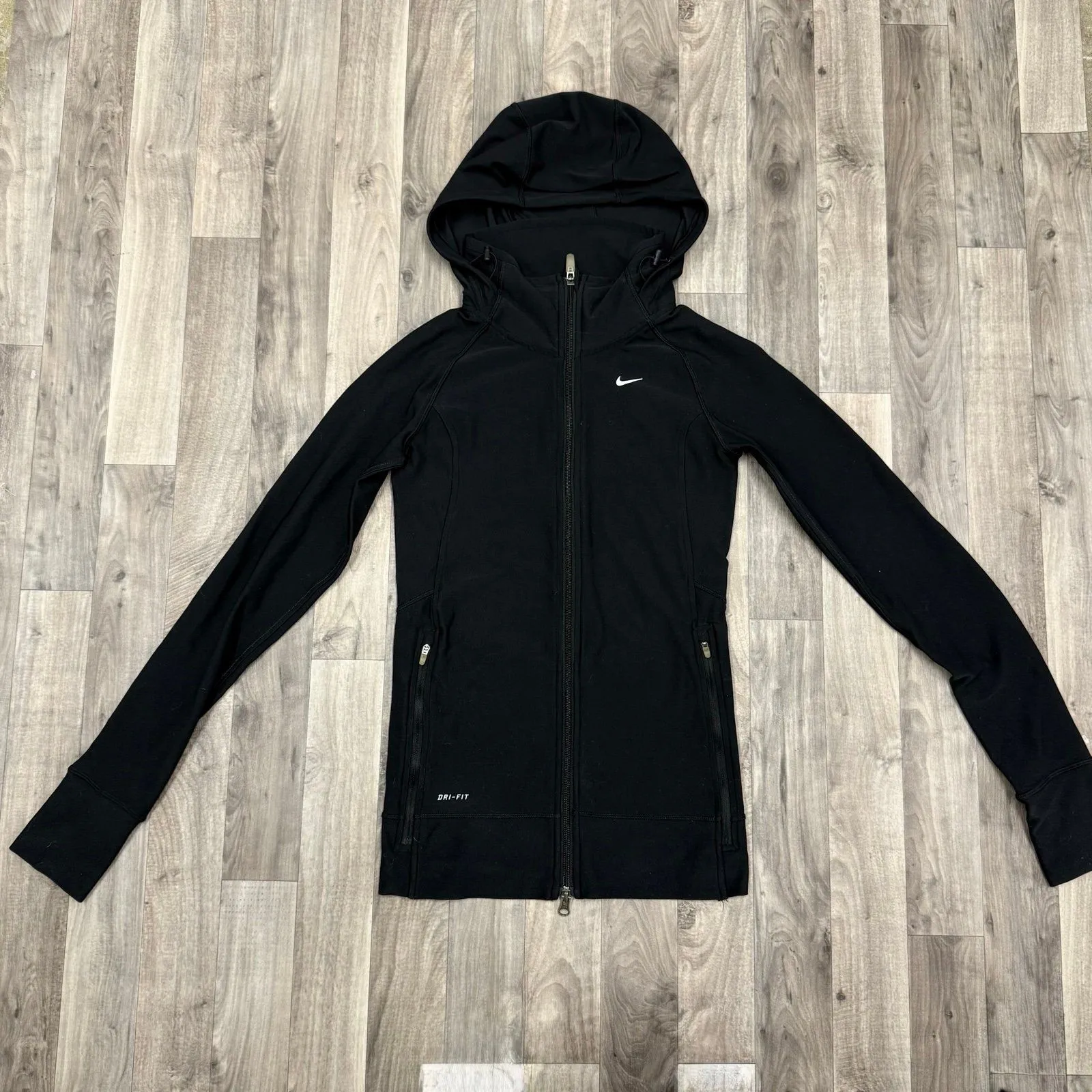 Nike Dri-fit black running hooded jacket - Image 2