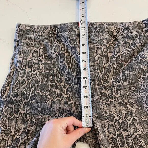 SPANX Jean-ish Ankle Leggings Skinny Jeans Snakeskin Animal‎ Print Size XL - Image 10