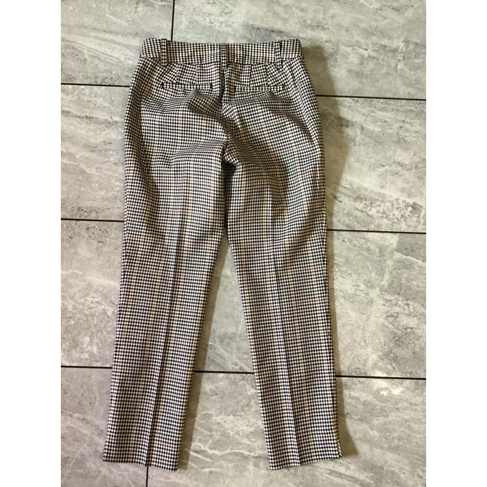 Talbots Hampshire Ankle Pants Houndstooth Women's Size 0P Petites - Image 3
