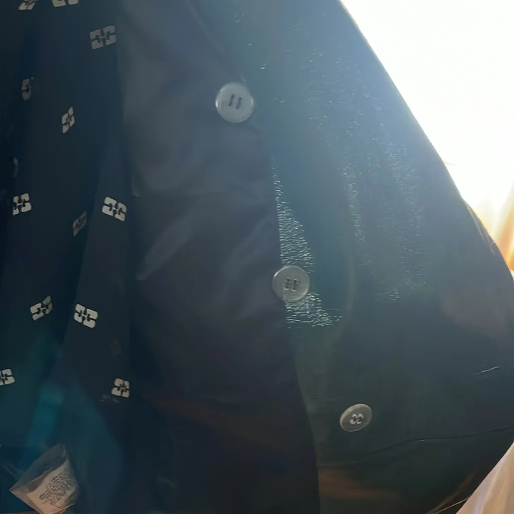 Walter Baker Green Double-Breasted Jacket 100% lamb leather - Image 11