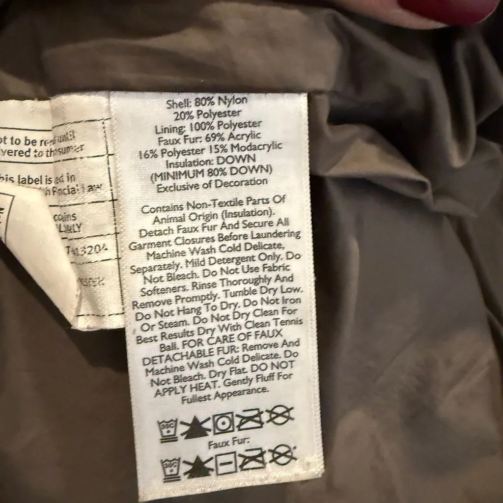 Eddie Bauer Sun Valley down fill puffer jacket size M dusty rose - Image 5