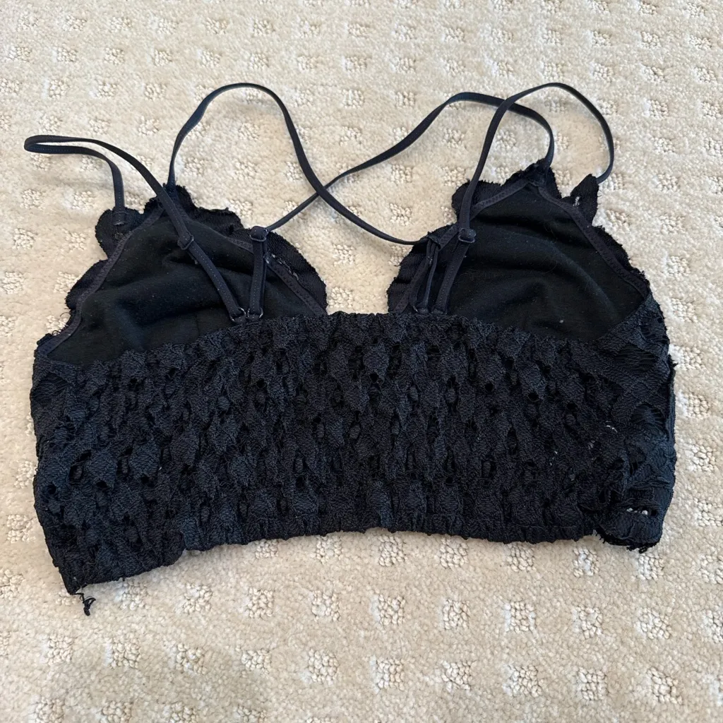 Wishlist Navy Lace Bralette Strappy Back Size Small - Image 3