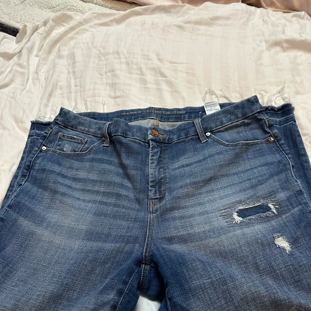 Chico's Blue Boyfriend Jeans Relaxed Fit - Image 2