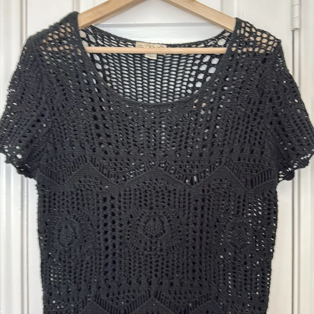Y2k crochet short sleeve top - Image 3