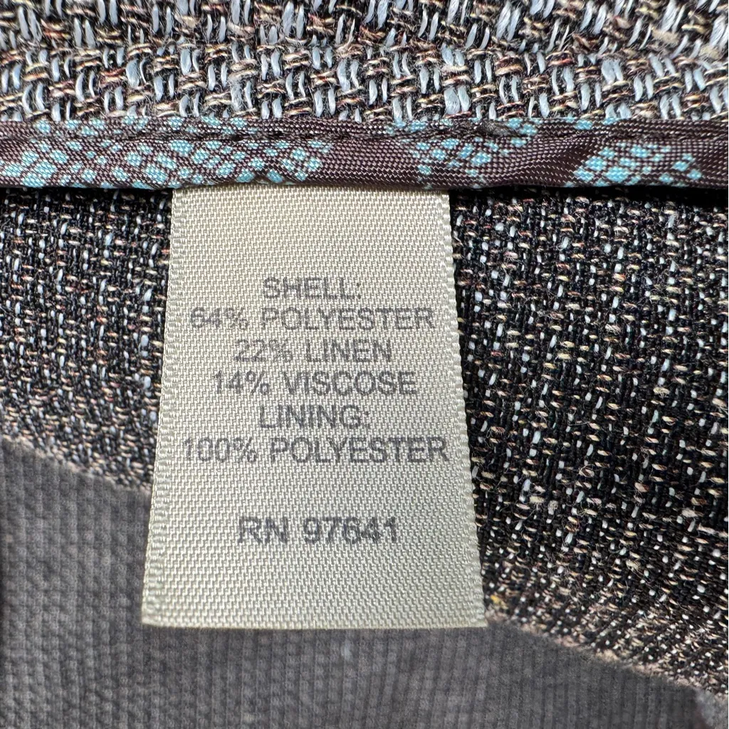 J Jill Linen Blend Cropped Blazer Jacket Size XXS can fit Small New With Tags Gray - Image 10