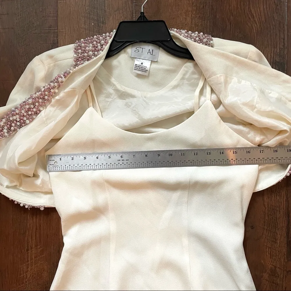 2 piece dress and beaded bolero, size 8 by ET AL - Image 8