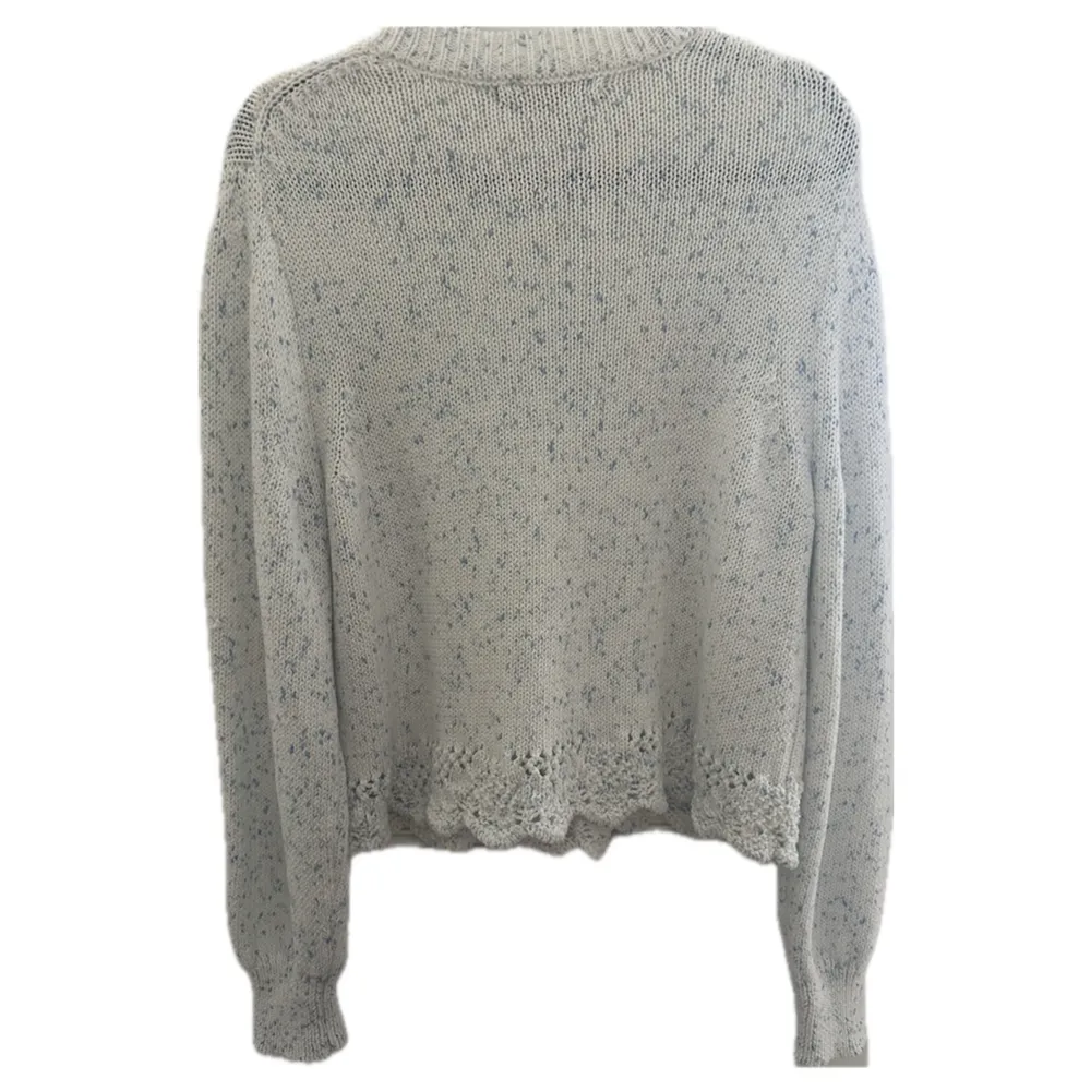 French Connection Sweater Size M White and Blue - Image 2