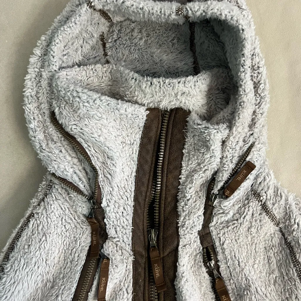 ❄️ KÜHL Sherpa Fleece Hooded Jacket Full Zip – Small ❄️ - Image 5