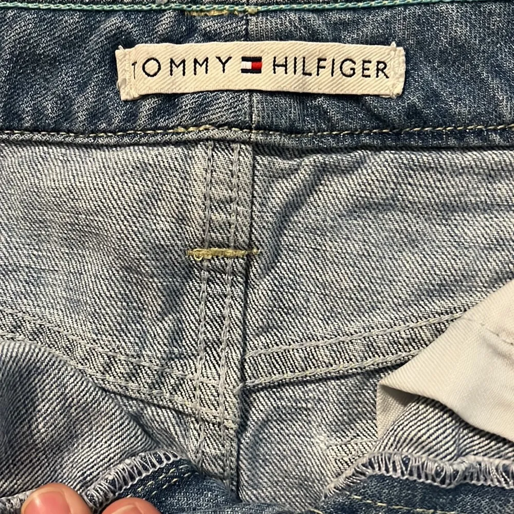 Y2K Tommy Hilfiger Jean denim mini vintage Skirt flap pocket - Image 3