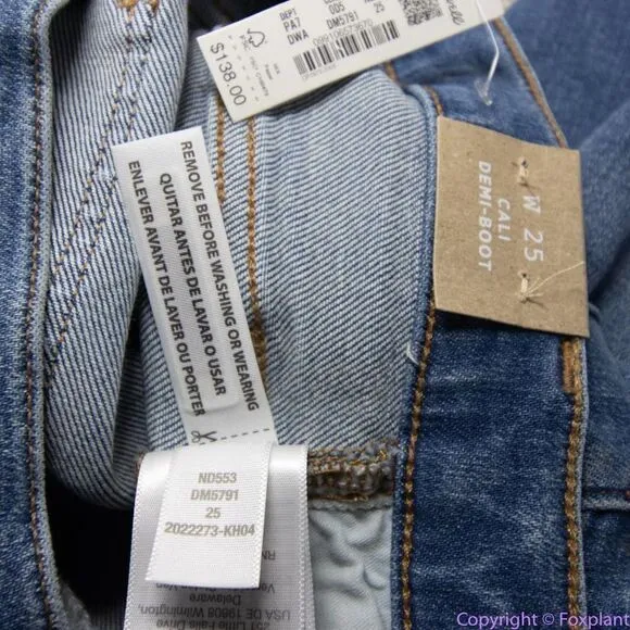 NEW‎ Madewell Cali Demi-Boot Jeans in Dorrance Wash, 25 - Image 17