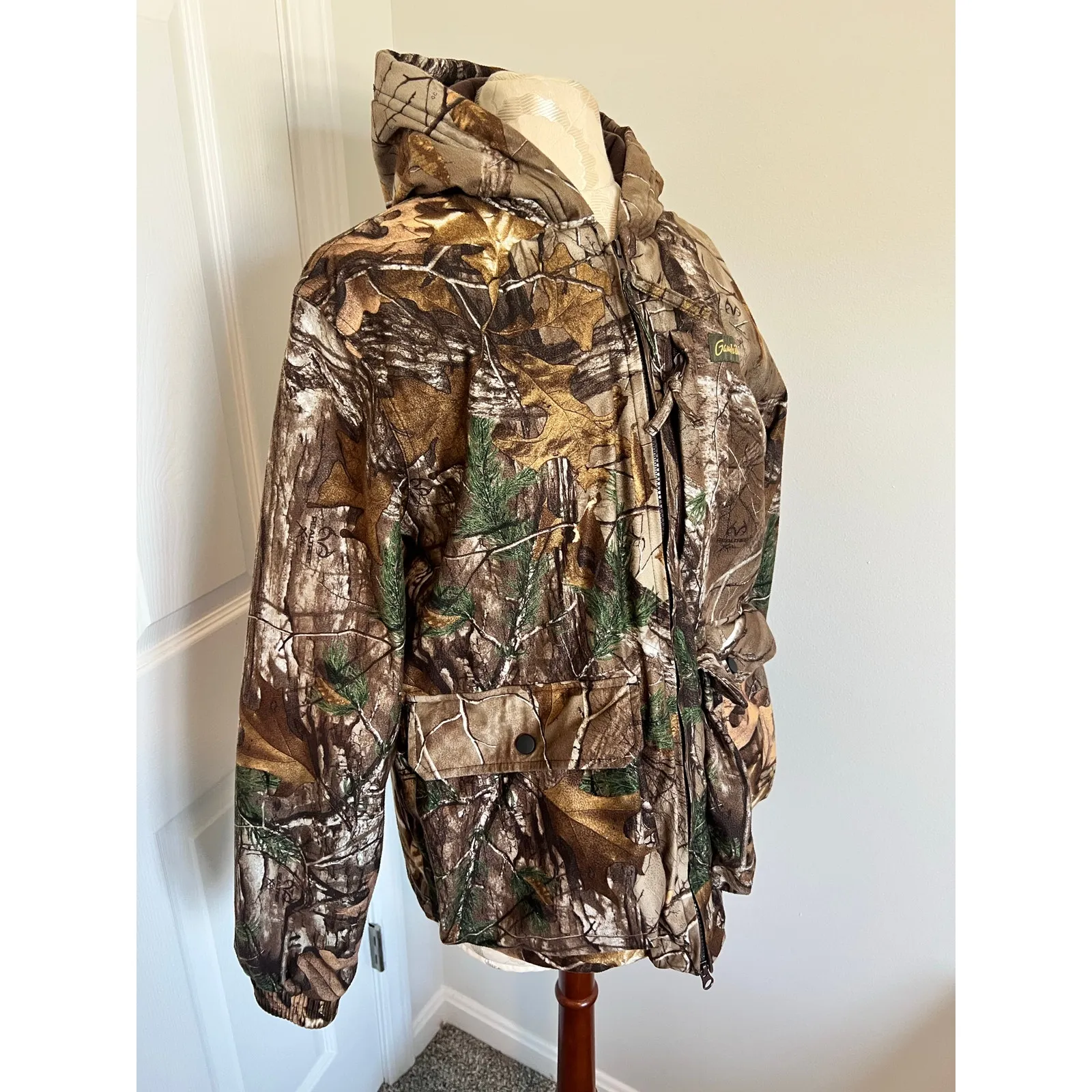 Gamehide Full Zip Hooded Camouflage Jacket XL Brown - Image 9