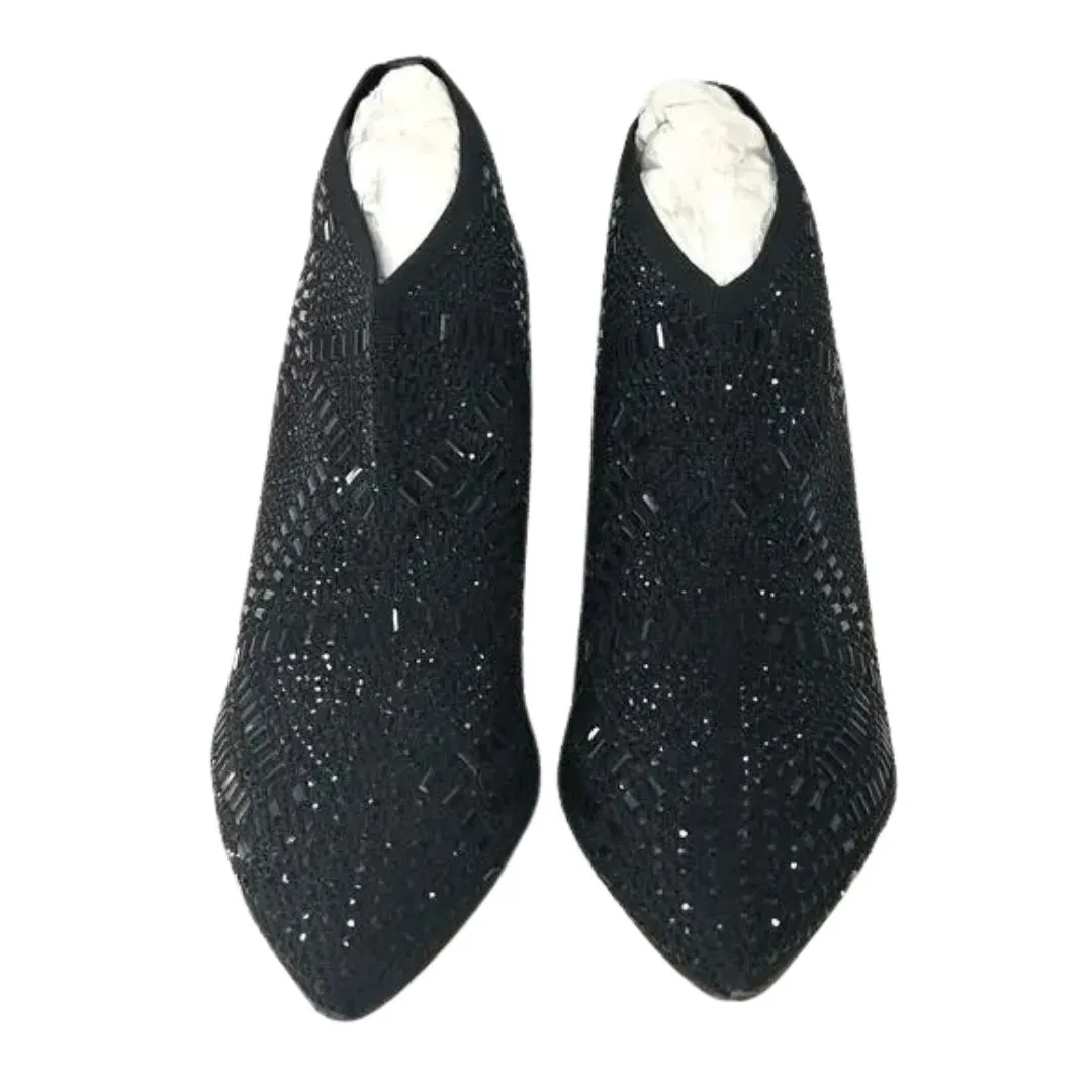 Lauren Lorraine Sarah 2 Woven Textile Sock Pointed Toe Ankle Bootie Size 8 NWOB - Image 3