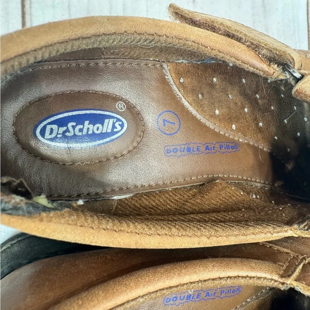 Dr. Scholl’s Y2K Woven Light Brown Genuine Leather Western Moccasin Shoes Tan Size 7 - Image 8