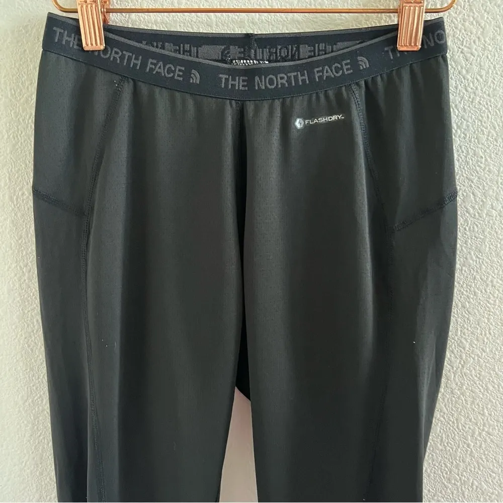 The North Face Women's Baselayer Flash Dry Pants Spellout Waist Black Small - Image 4