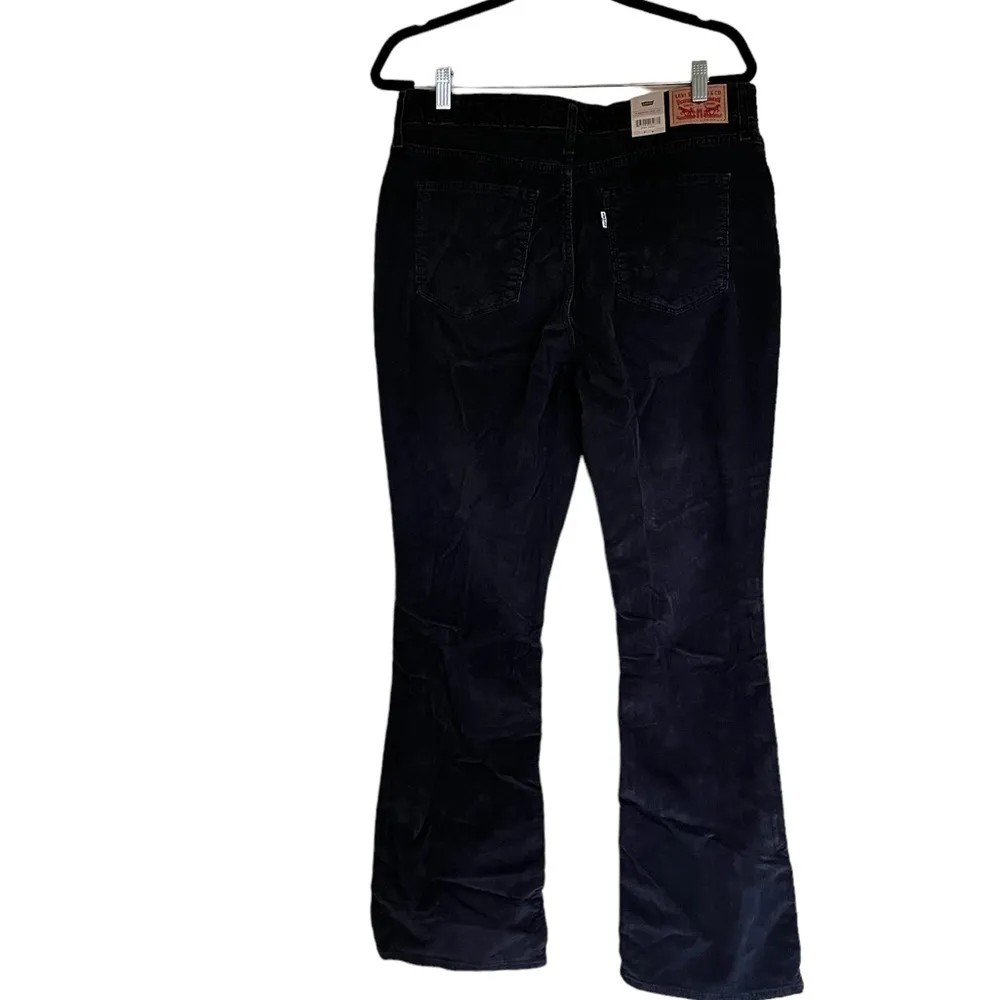 NWT LEVI'S 725 HIGH RISE BOOTCUT WOMEN'S CORDUROY PANTS BLACK 32X32 - Image 3