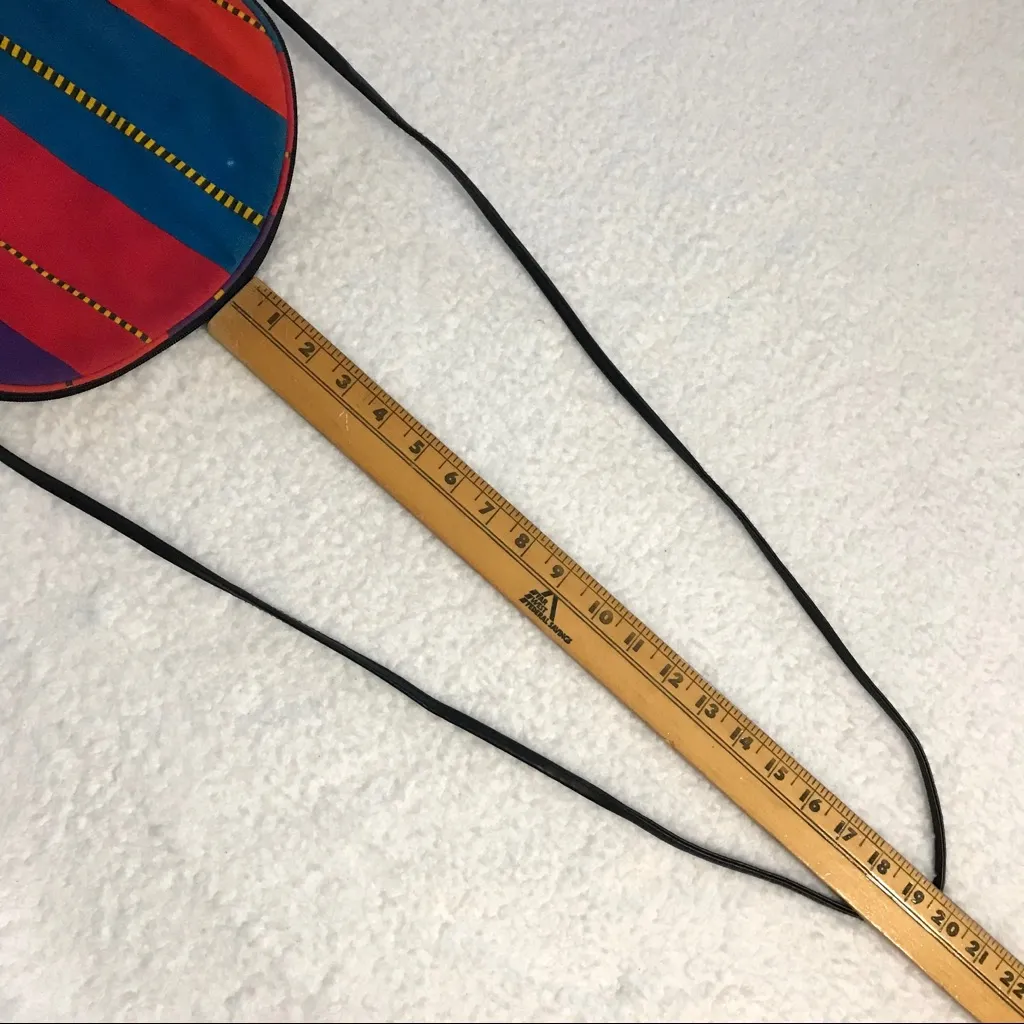 Vintage American Weekend Small Bag Purse 80s 90s‎ Red - Image 7