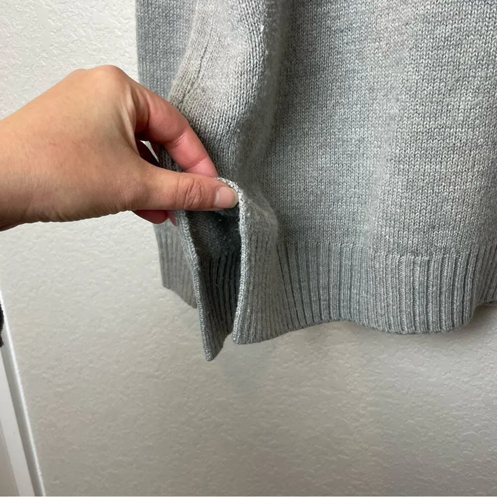 TALLY WEIJL Heather Gray Hooded Sweater Size M - Image 4