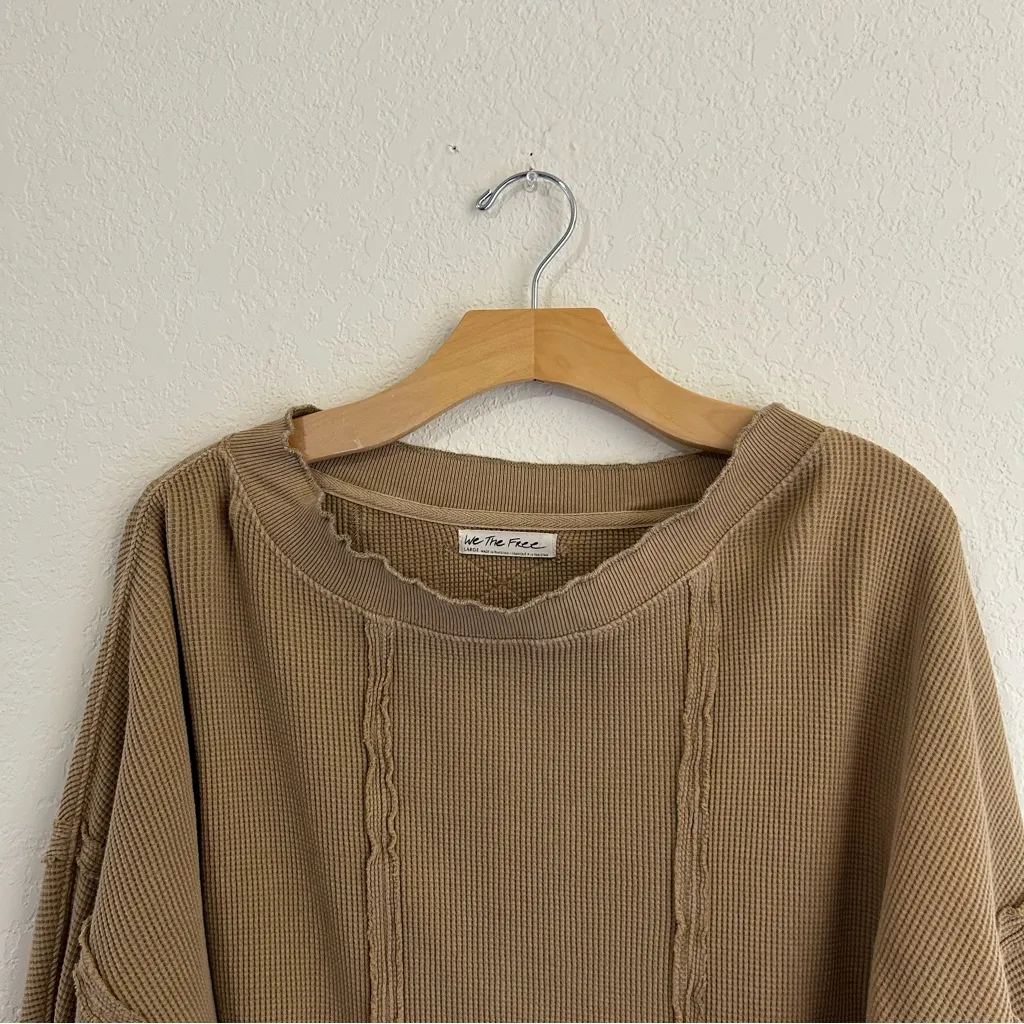 Free People // Ellie Oversized Slouchy Thermal Top - Image 3