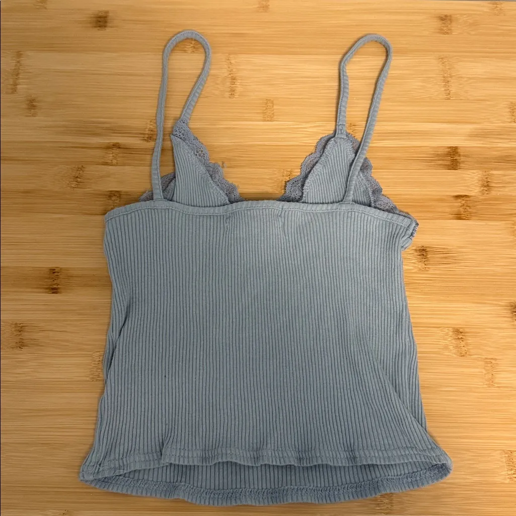 Urban Outfitters Size Extra Small Women's Teen Girl Blue Ribbed Cami - Image 3