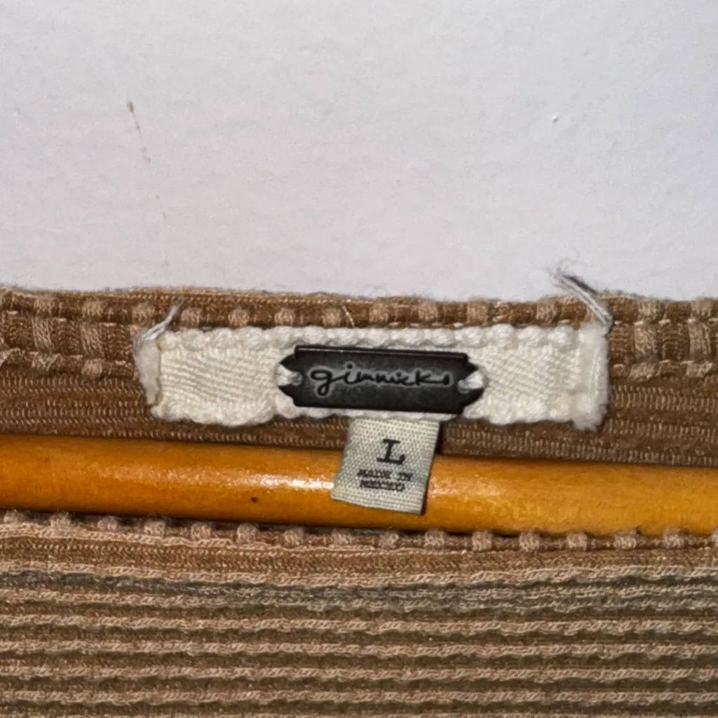 Gimmicks Brown Textured Sweater Large - Image 4