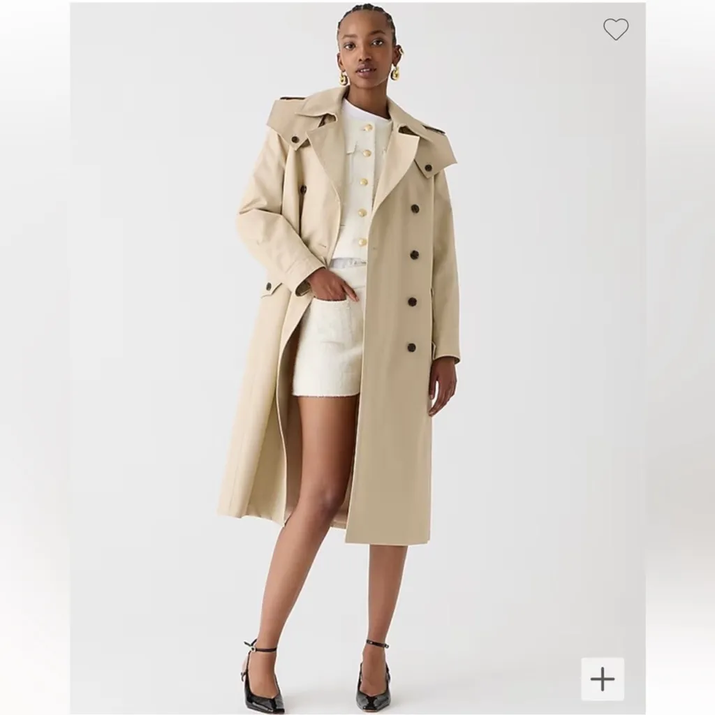 J.Crew Petite Double-breasted trench coat - Image 2