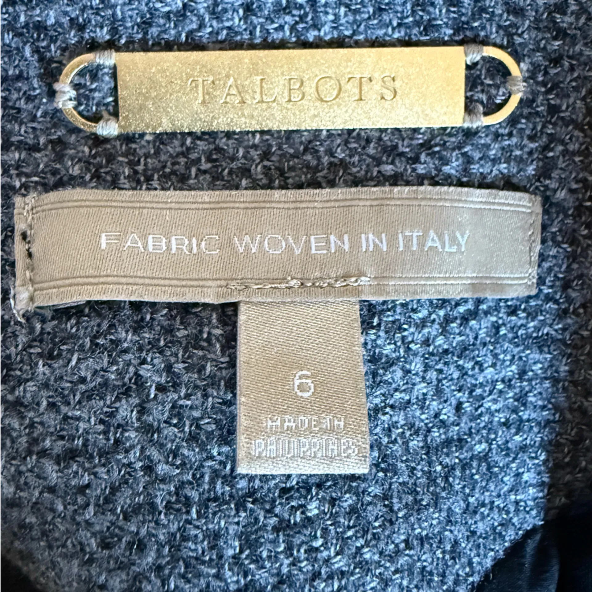 Talbots tweed suits set dress blazer Gray Black classic woven in Italy wool 🇮🇹 6 - Image 8