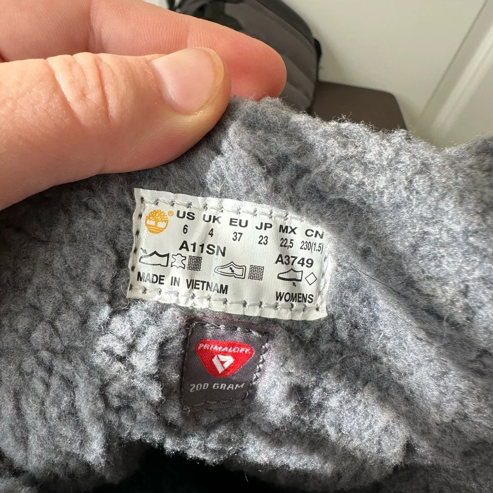 Timberland Womens Tall Waterproof Winter Boot MT Hayes Black Full Grain Size 6 - Image 6