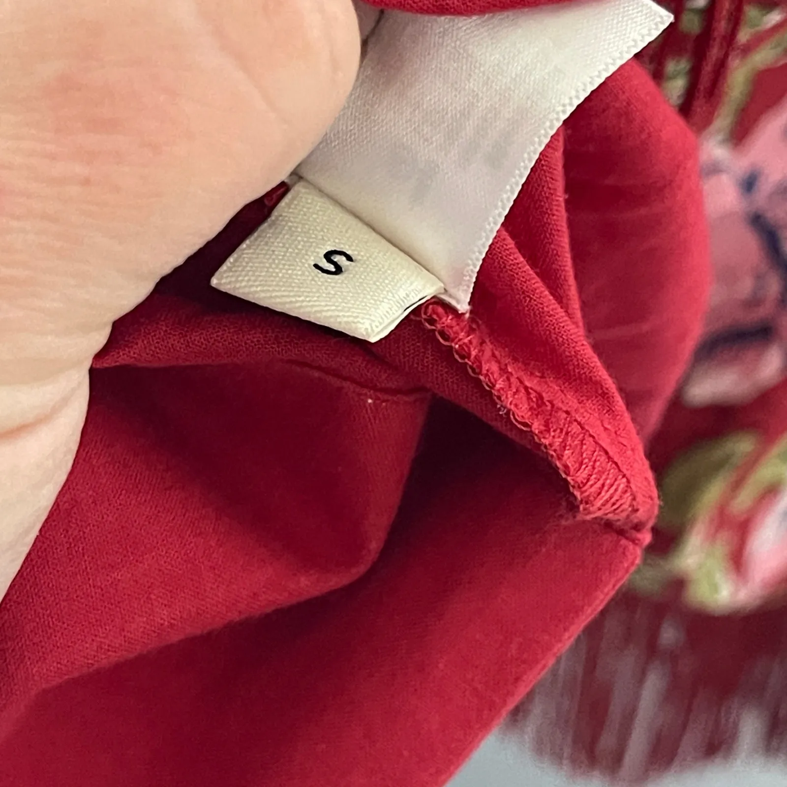 New Eddy GAVIN FRINGE MINI DRESS in RED/BLUSH FLORAL PRINT sz S Red - Image 5