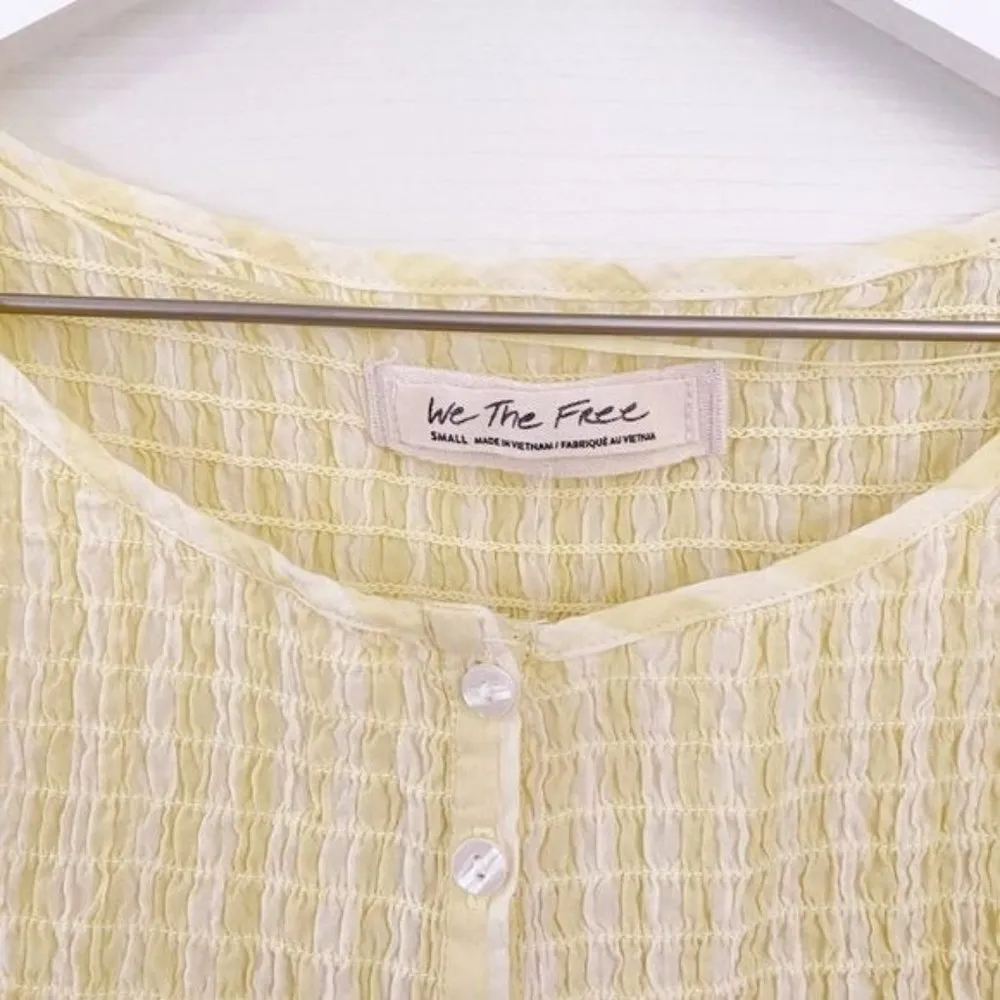 Free People Little Bit Of Something Ombre Blouse Top New NWT Size Small - Image 5