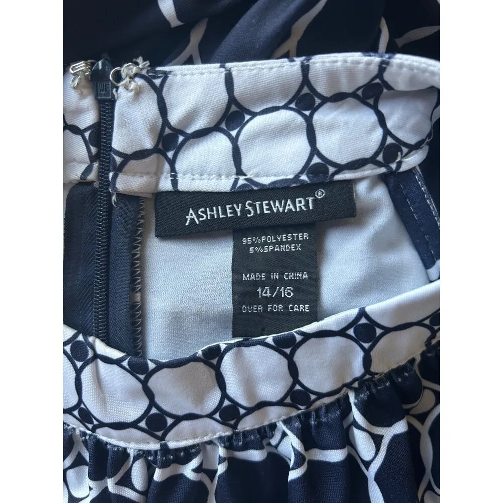 Ashley Stewart Blue and White Patterned Jumpsuit - Image 6