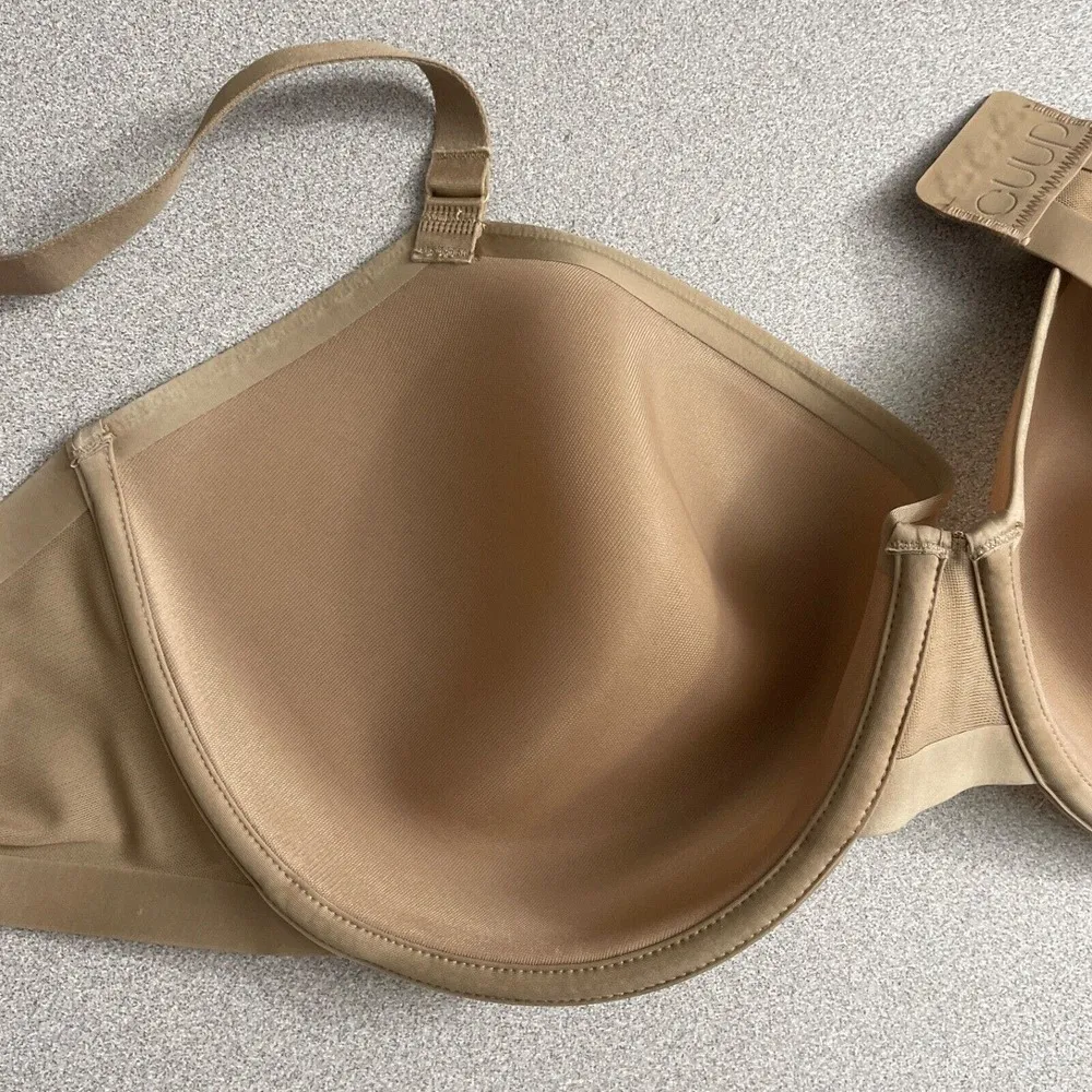 Cuup The Demi Bra 40F Nude Spacer Underwire Unlined Womens Brown Size undefined - Image 7