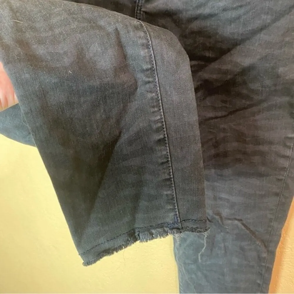 Driftwood Jackie High waist Olive Zebra Print Ankle raw edge hem Jeans size 29 - Image 2