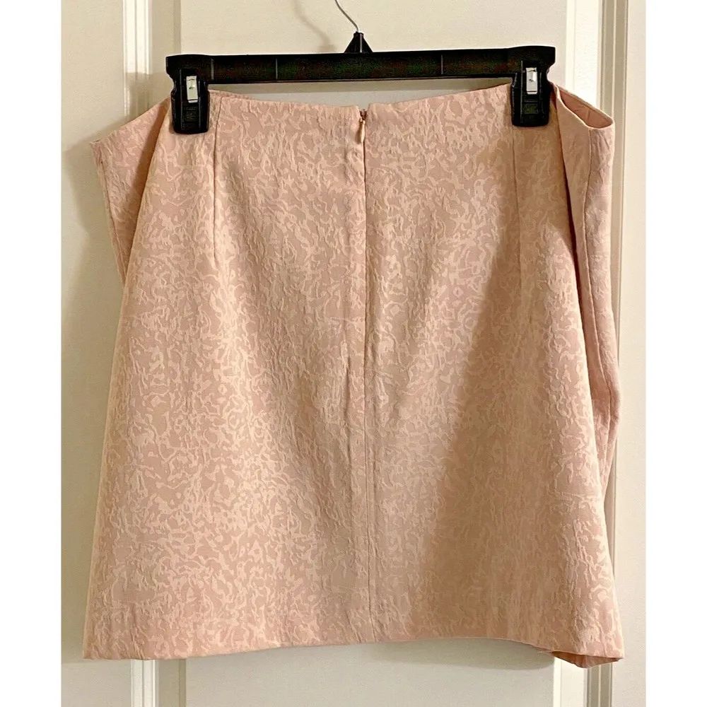HOUSE OF HARLOW Jacquard skirt in Light Pink size XL‎ - Image 5