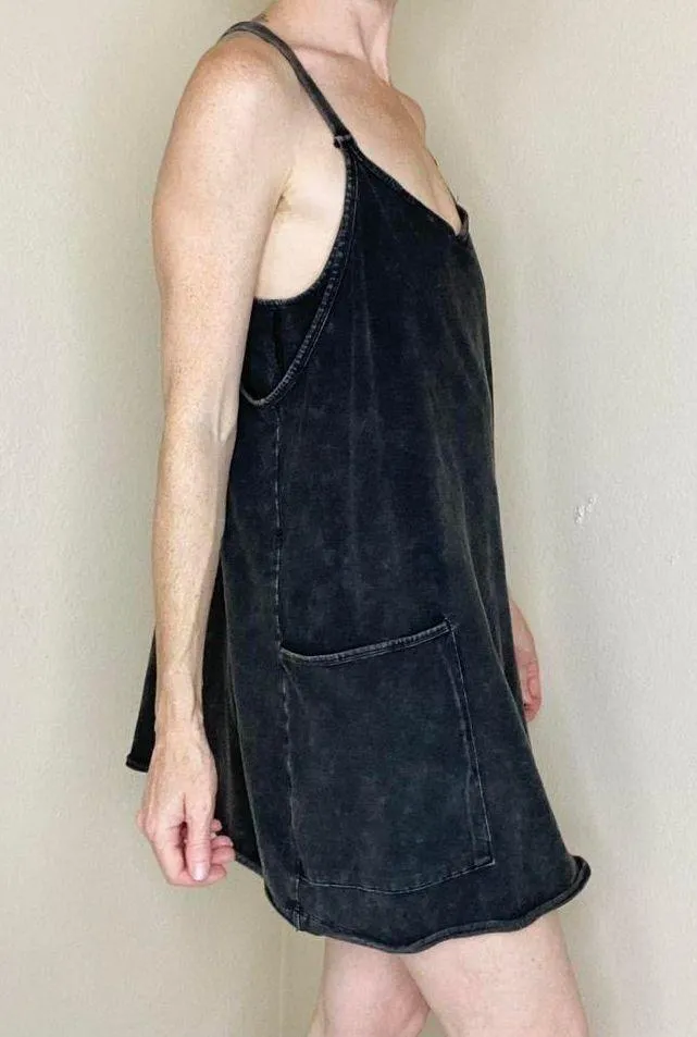 Free People Movement Activewear Black Sleeveless Skort Mini Dress - Image 3