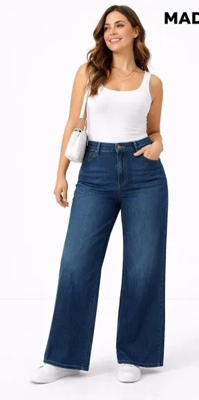 NWT Madden NYC Wide Leg Jeans L 12 - Image 2