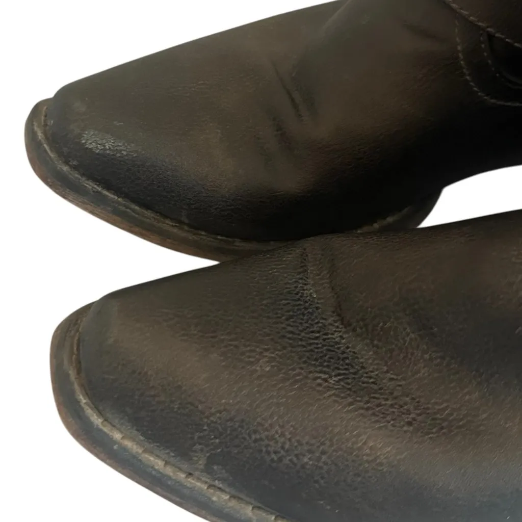 Roper Western Women's Boots Brown Vegan Leather Stud Low Heel Size 9 Women's - Image 3