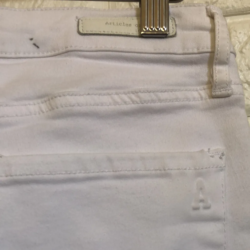 Articles of society bright white skinny‎ jeans size 28 cut 1580 - Image 4